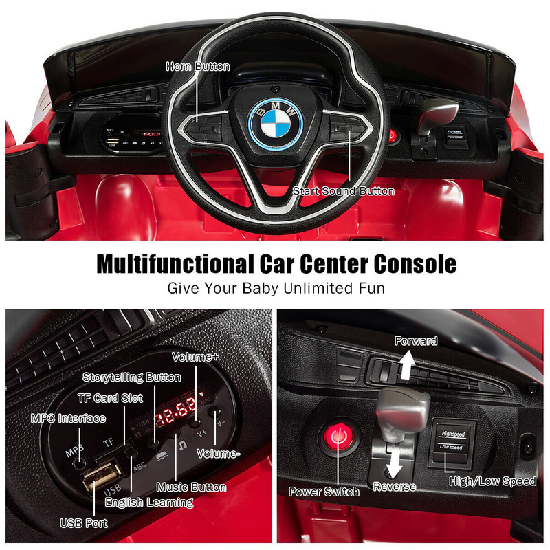 12V Licensed BMW Kids Ride on Car with Remote Control