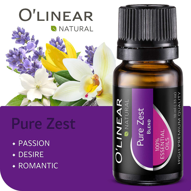 Top 6 Blends Essential Oils Set - Aromatherapy Diffuser Blends Oils for Sleep, Mood, Breathe, Temptation, Feel Good, Anxiety Relief