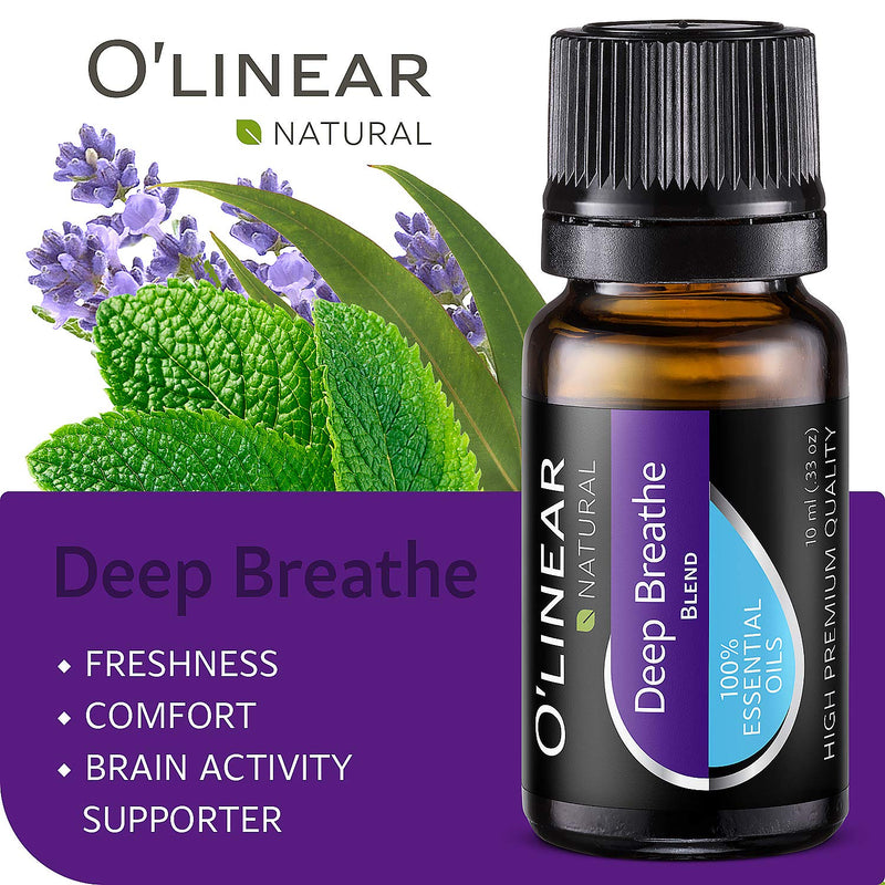 Top 6 Blends Essential Oils Set - Aromatherapy Diffuser Blends Oils for Sleep, Mood, Breathe, Temptation, Feel Good, Anxiety Relief