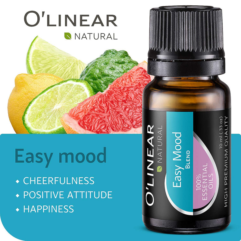Top 6 Blends Essential Oils Set - Aromatherapy Diffuser Blends Oils for Sleep, Mood, Breathe, Temptation, Feel Good, Anxiety Relief
