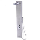 WATERJOY 55" Brushed Stainless Steel Shower Panel w- Hand Shower