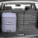 5 Gallon 20 L Outdoor - Indoor Potty Commode Portable Flush Toilet-Gray