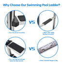 3 Step Stainless Steel Swimming Pool Ladder Handrail for Pool
