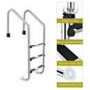 Stainless Steel Swimming Pool Ladder with Anti-Slip Step