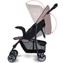 5-Point Safety System Foldable Lightweight Baby Stroller-Coffee
