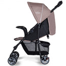 5-Point Safety System Foldable Lightweight Baby Stroller-Coffee