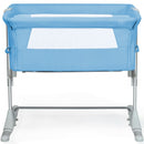 Travel Portable Baby Bed Side Sleeper  Bassinet Crib with Carrying Bag-Blue