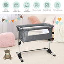 Travel Portable Baby Bed Side Sleeper  Bassinet Crib with Carrying Bag-Gray
