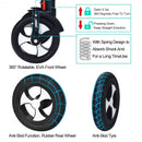 2 in 1 High Landscape Convertible Reversible Bassinet Pram-Pink