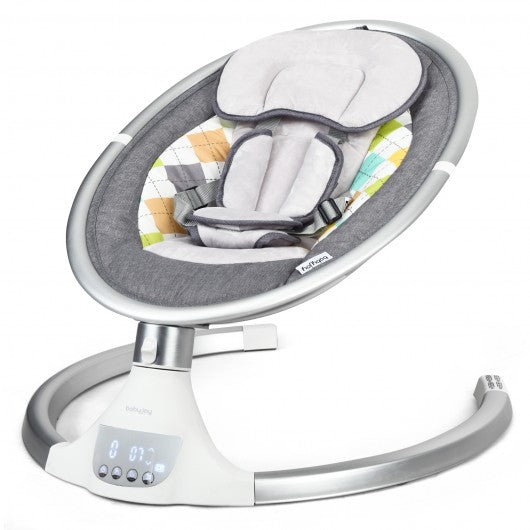 Baby Swing Electric Rocking Chair with Music Timer-Gray
