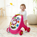 Sit-to-Stand Toddler Learning Walker with Lights and Sounds-Pink