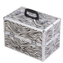 14" x 9" x 10" Aluminum Makeup Case Cosmetic Organizer-Zebra