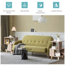 2 Pcs Wooden Modern Nightstand Set with Solid Wood Legs for Living Room