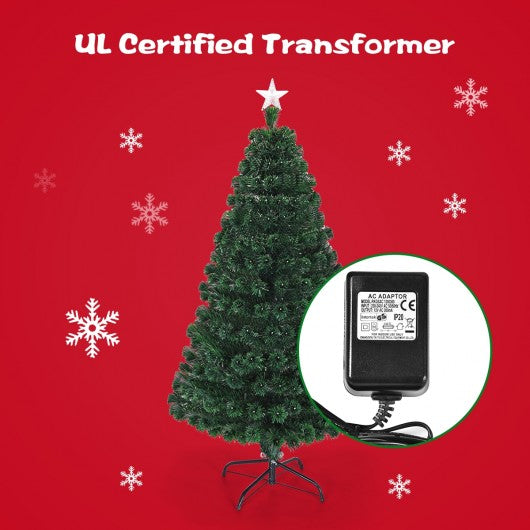 5' - 6' - 7' Multicolor LED Fiber Optic Artificial Christmas Tree-5'