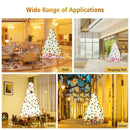 6' - 7.5' - 9' Hinged Artificial Christmas Tree with Metal Stand-7.5 ft