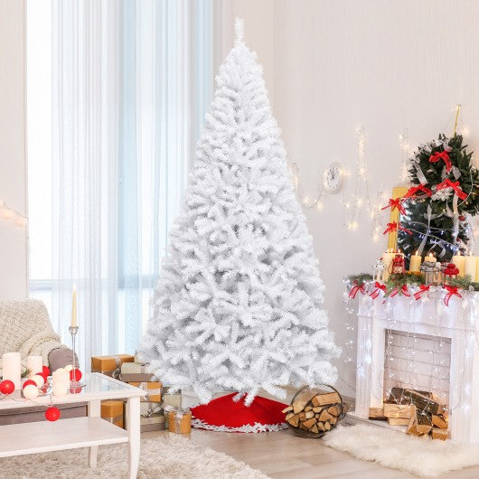 6' - 7.5' - 9' Hinged Artificial Christmas Tree with Metal Stand-9 ft