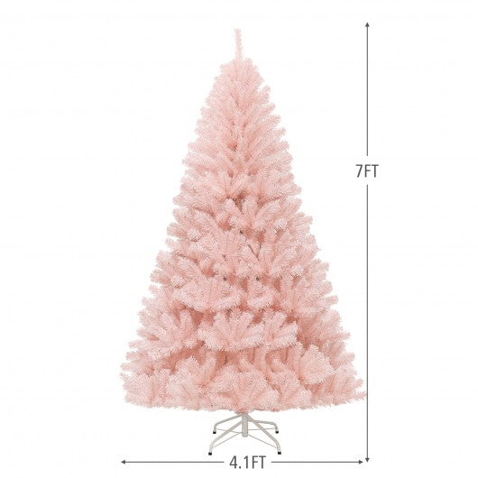 6-7 Feet Artificial Christmas Tree Hinged Full Fir Tree-7 ft