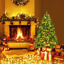 4.5 ft Pre-lit Hinged Christmas Tree with 300 LED Lights