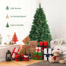 6 Feet Pre-Lit Christmas Spruce Tree with 790 Tips and 350 Lights