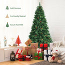 7 Feet Pre-Lit Christmas Spruce Tree with 1198 Tips and 500 Lights-7 ft