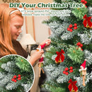 Snow Sprayed Christmas Tree for Holiday Festival Decoration-5 ft