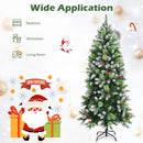 Snow Sprayed Christmas Tree for Holiday Festival Decoration-6 ft