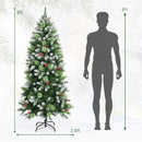 Snow Sprayed Christmas Tree for Holiday Festival Decoration-6 ft