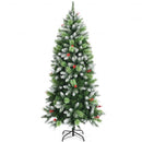 Snow Sprayed Christmas Tree for Holiday Festival Decoration-6 ft