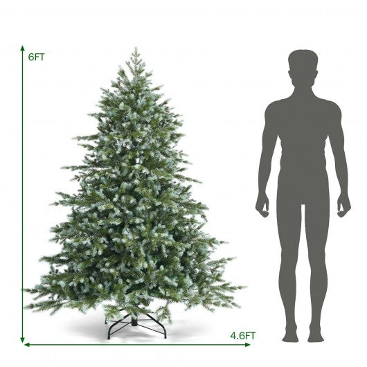 6 Feet Artificial Christmas Spruce Hinged Tree