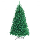 Realistic Glittery Christmas Tree Iridescent Hinged Pine Tree with PVC and PET Leaves