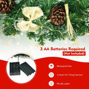 30 Inch Pre-lit Christmas Wreath with Mixed Decorations