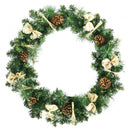 30 Inch Pre-lit Christmas Wreath with Mixed Decorations