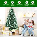 Artificial PVC Christmas Tree with Branch Tips and Metal Stand-7'