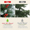 Artificial PVC Christmas Tree with Branch Tips and Metal Stand-8'