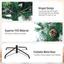 Artificial Snow Flocked Christmas Tree with Pine Cones