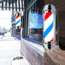 30" Barber Shop Pole Red White Blue Rotating Light