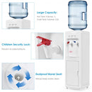 5 Gallons Hot and Cold Water Cooler Dispenser with Child Safety Lock and Compression Refrigeration Technology