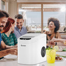 Mini Portable Compact Electric Ice Maker Machine-White