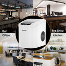 Mini Portable Compact Electric Ice Maker Machine-White