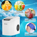 Mini Portable Compact Electric Ice Maker Machine-White