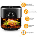 3.5QT 1300W Electric Stainless Steel Air Fryer Oven Oilless Cooker