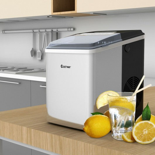 26 lbs-24 H Self-Clean Stainless Steel Ice Maker