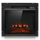 18 Inch Electric Fireplace Freestanding Wall-Mounted Heater with Adjustable LED Flame