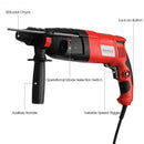 1-2" Electric Rotary Hammer Drill with Bits & Case