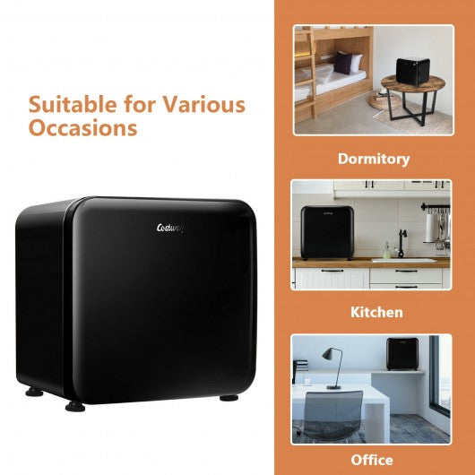 1.6 Cubic Feet Compact Refrigerator with Reversible Door-Black