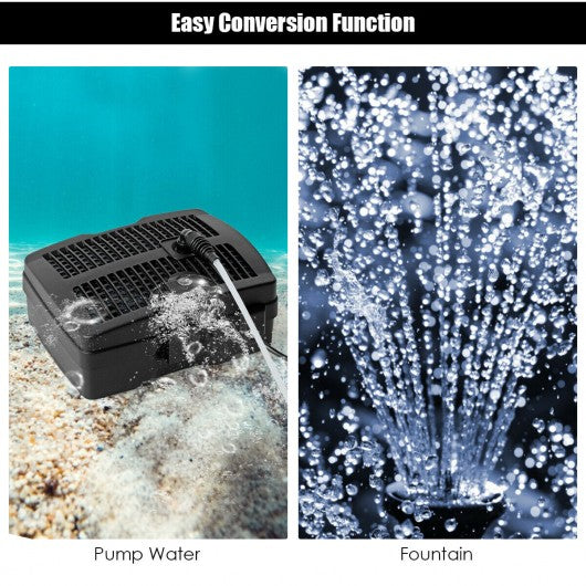 All-in One 660 GPH Pond Filter 9W UV Sterilizer with Pump Fountain Kits