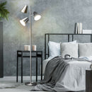 64" 3-Light LED Floor Lamp Reading Light for Living Room Bedroom-Silver