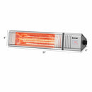 1500W Infrared Patio Heater with Remote Control and24H Timer for Indoor Outdoor