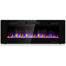 50 inch Recessed Ultra Thin Wall Mounted Electric Fireplace with Timer
