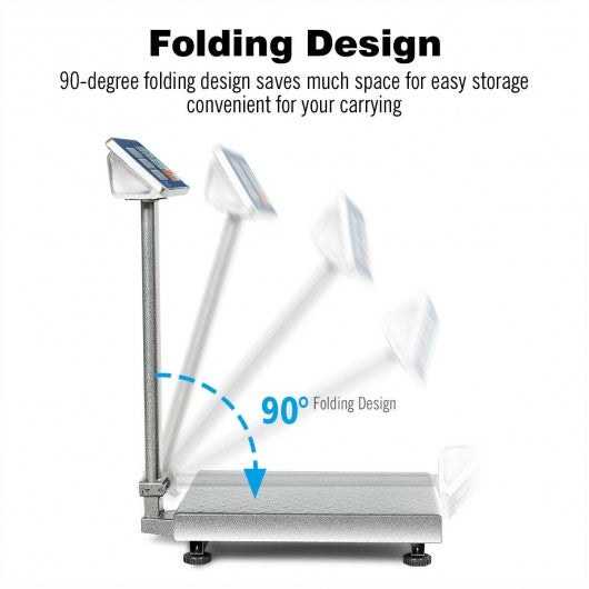 660 lbs Weight Platform Scale Digital Floor Folding Scale